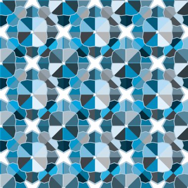 geometrik süsleme biçiminde kusursuz vektör deseni