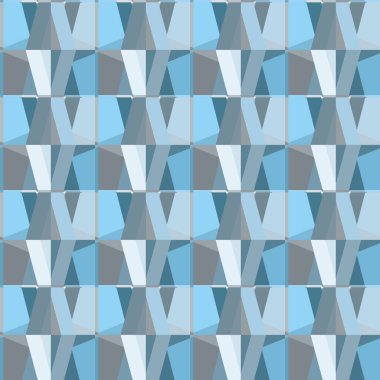 Modern geometrik vektör tasarımı, kusursuz desen çizimi