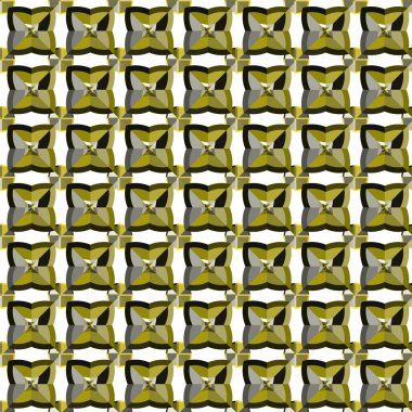 Modern geometrik vektör tasarımı, kusursuz desen çizimi