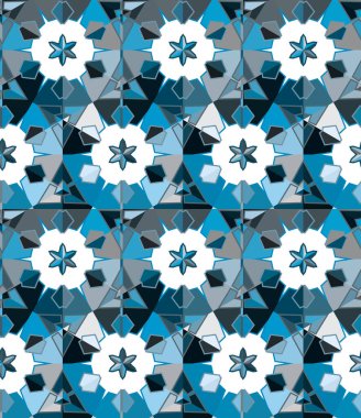 Soyut geometrik şablonun vektör çizimi