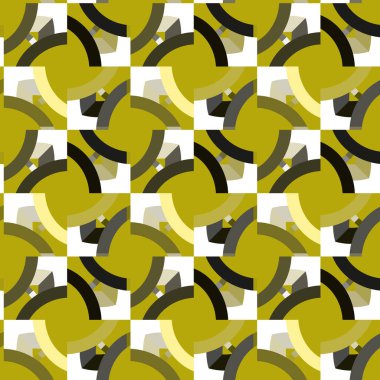 Modern geometrik vektör tasarımı, kusursuz desen çizimi