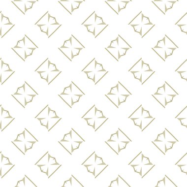geometrik süsleme biçiminde kusursuz vektör deseni