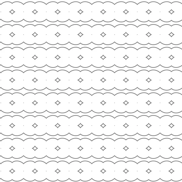 Patrón Vectorial Sin Costuras Estilo Ornamental Geométrico — Archivo Imágenes Vectoriales