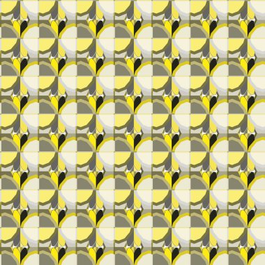 Modern geometrik vektör tasarımı, kusursuz desen çizimi