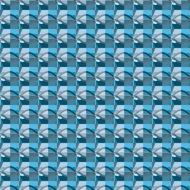 Modern geometrik vektör tasarımı, kusursuz desen çizimi