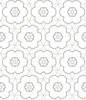 Modern geometrik vektör tasarımı, kusursuz desen çizimi