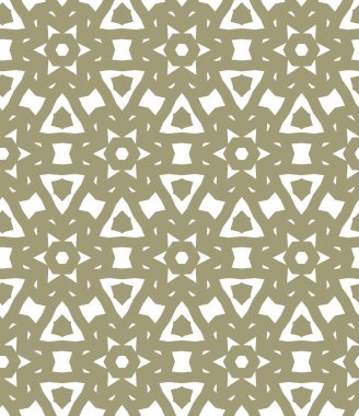geometrik süsleme biçiminde kusursuz vektör deseni