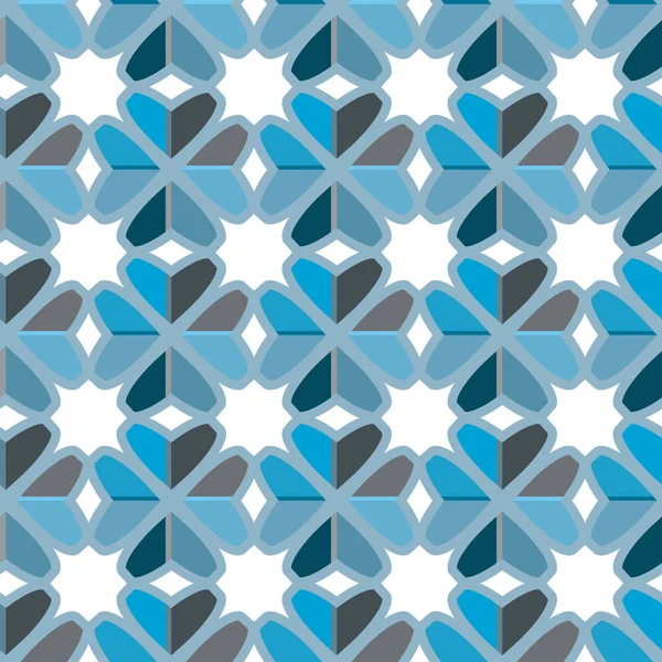 Motif Vectoriel Sans Couture Dans Style Ornemental Géométrique — Image vectorielle