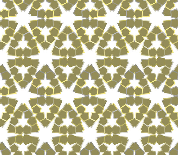 бесшовный векторный узор в геометрическом орнаментальном стиле