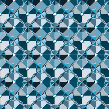 geometrik süsleme biçiminde kusursuz vektör deseni