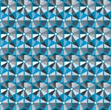 geometrik süsleme biçiminde kusursuz vektör deseni