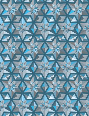 geometrik süsleme biçiminde kusursuz vektör deseni