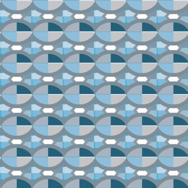 Modern geometrik vektör tasarımı, kusursuz desen çizimi