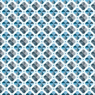 Modern geometrik vektör tasarımı, kusursuz desen çizimi
