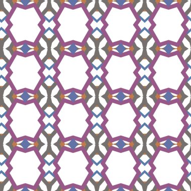 Modern geometrik vektör tasarımı, kusursuz desen çizimi