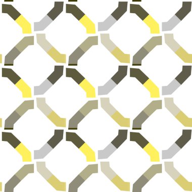 Modern geometrik vektör tasarımı, kusursuz desen çizimi