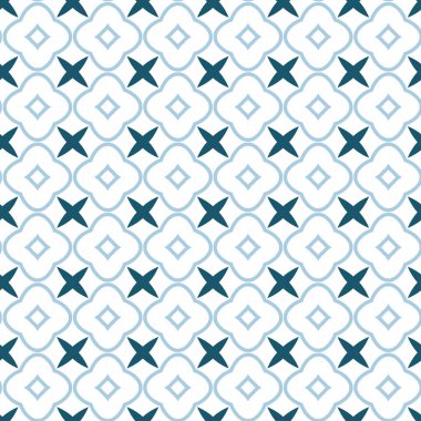 geometrik süsleme biçiminde kusursuz vektör deseni