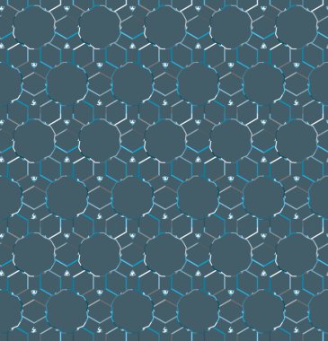 Modern geometrik vektör tasarımı, kusursuz desen çizimi