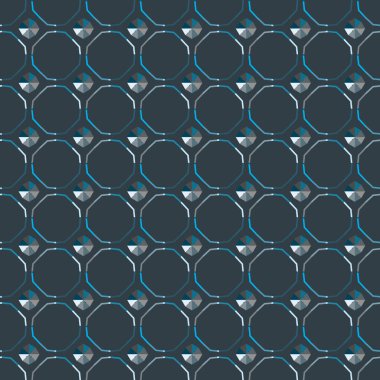 Modern geometrik vektör tasarımı, kusursuz desen çizimi