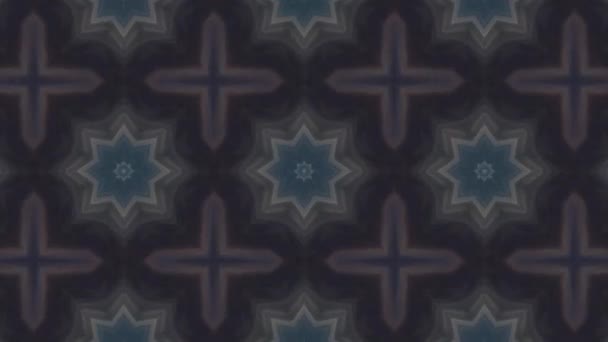 Patrón vectorial sin costuras en estilo ornamental geométrico — Vídeos de Stock
