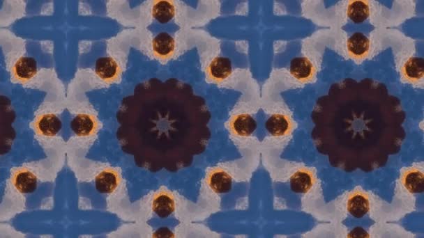 Modello vettoriale senza soluzione di continuità in stile ornamentale geometrico — Video Stock