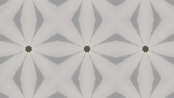 Geometrik süsleme biçiminde kusursuz vektör deseni — Stok video