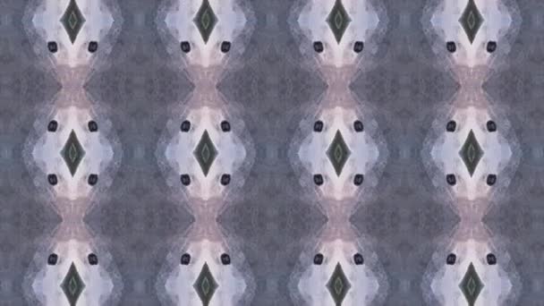 Naadloze vector patroon in geometrische ornamentale stijl — Stockvideo