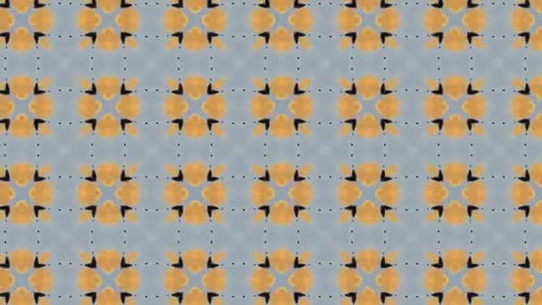 Бесшовный векторный узор в геометрическом орнаментальном стиле — стоковое видео
