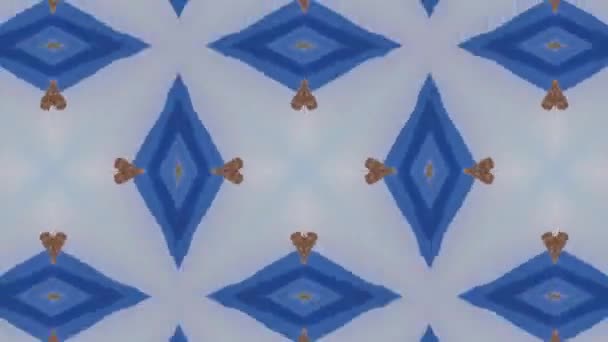 Naadloze vector patroon in geometrische ornamentale stijl — Stockvideo