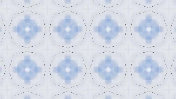 Patrón vectorial sin costuras en estilo ornamental geométrico — Vídeo de stock