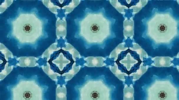 Nahtloses Vektormuster im geometrischen ornamentalen Stil — Stockvideo