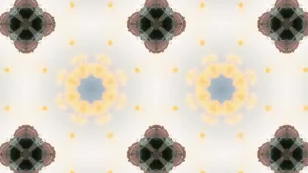 Nahtloses Vektormuster im geometrischen ornamentalen Stil — Stockvideo