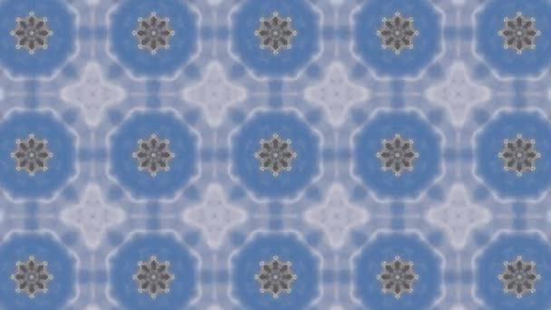 Nahtloses Vektormuster im geometrischen ornamentalen Stil — Stockvideo