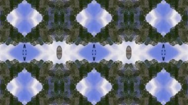 geometrik süsleme biçiminde kusursuz vektör deseni