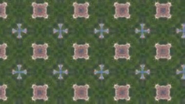 Dikensiz geometrik süslemeli görüntü. Soyut illüzyon arka planı