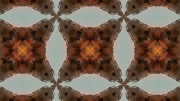 Naadloze vector patroon in geometrische ornamentale stijl — Stockvideo