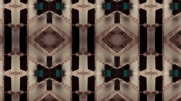 Naadloze vector patroon in geometrische ornamentale stijl — Stockvideo