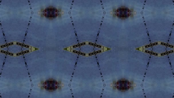 Бесшовный векторный узор в геометрическом орнаментальном стиле — стоковое видео