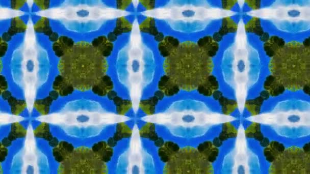 Optagelser Med Sømløse Geometriske Ornamentale Mønster Abstrakt Illusion Baggrund – Stock-video