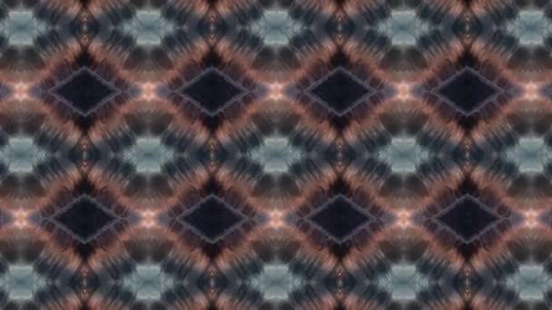 Footage Seamless Geometric Ornamental Pattern Abstract Illusion Background — Stock Video