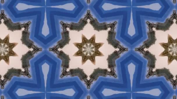 Nahtloses Vektormuster im geometrischen ornamentalen Stil — Stockvideo