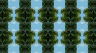 Dikensiz geometrik süslemeli görüntü. Soyut illüzyon arka planı