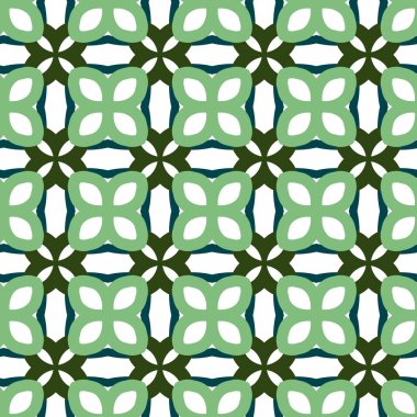 geometrik süsleme biçiminde kusursuz vektör deseni