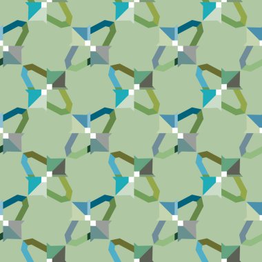 Modern geometrik vektör tasarımı, kusursuz desen çizimi