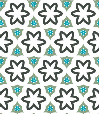 Modern geometrik vektör tasarımı, kusursuz desen çizimi