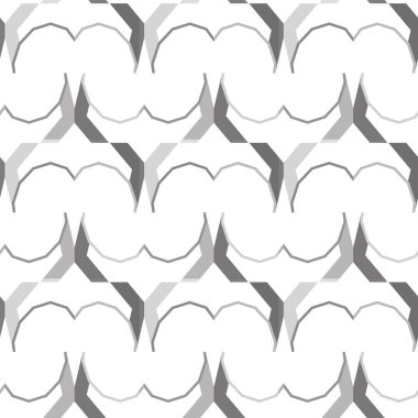 geometrik süsleme biçiminde kusursuz vektör deseni