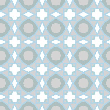 geometrik süsleme biçiminde kusursuz vektör deseni