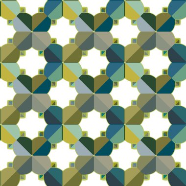 geometrik süsleme biçiminde kusursuz vektör deseni