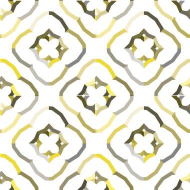 geometrik süsleme biçiminde kusursuz vektör deseni