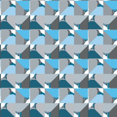 geometrik süsleme biçiminde kusursuz vektör deseni